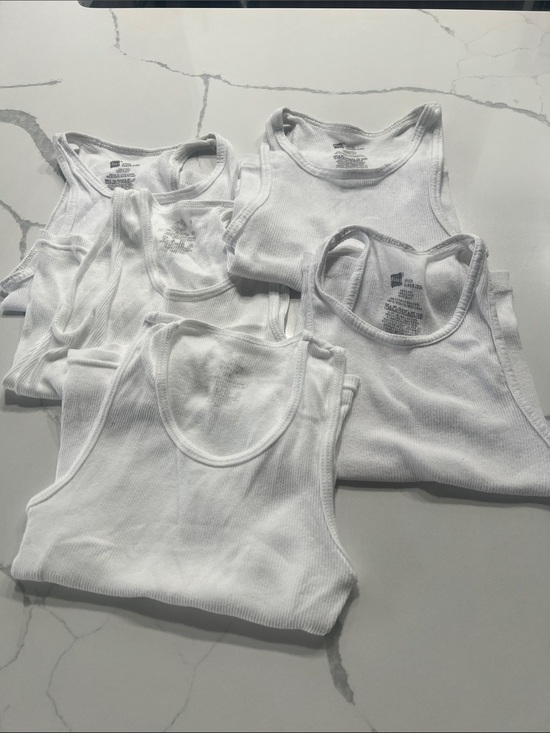 Hanes Other - White Ribbed Tank Tops - Pack of 5​
